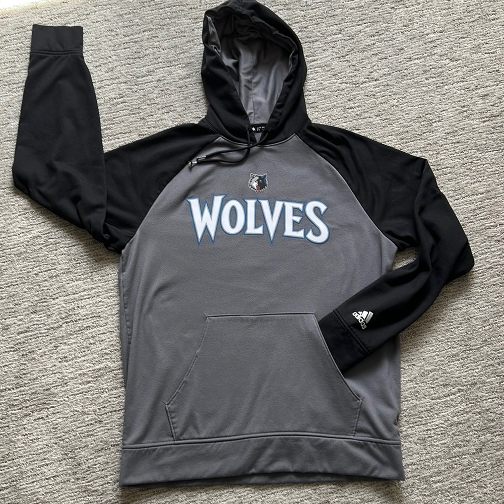 Adidas Timberwolves Hoodie Men Large